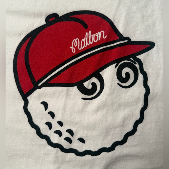 Malbon Golf Graphic White T-Shirt Size Medium Golf EUC - Picture 4 of 6